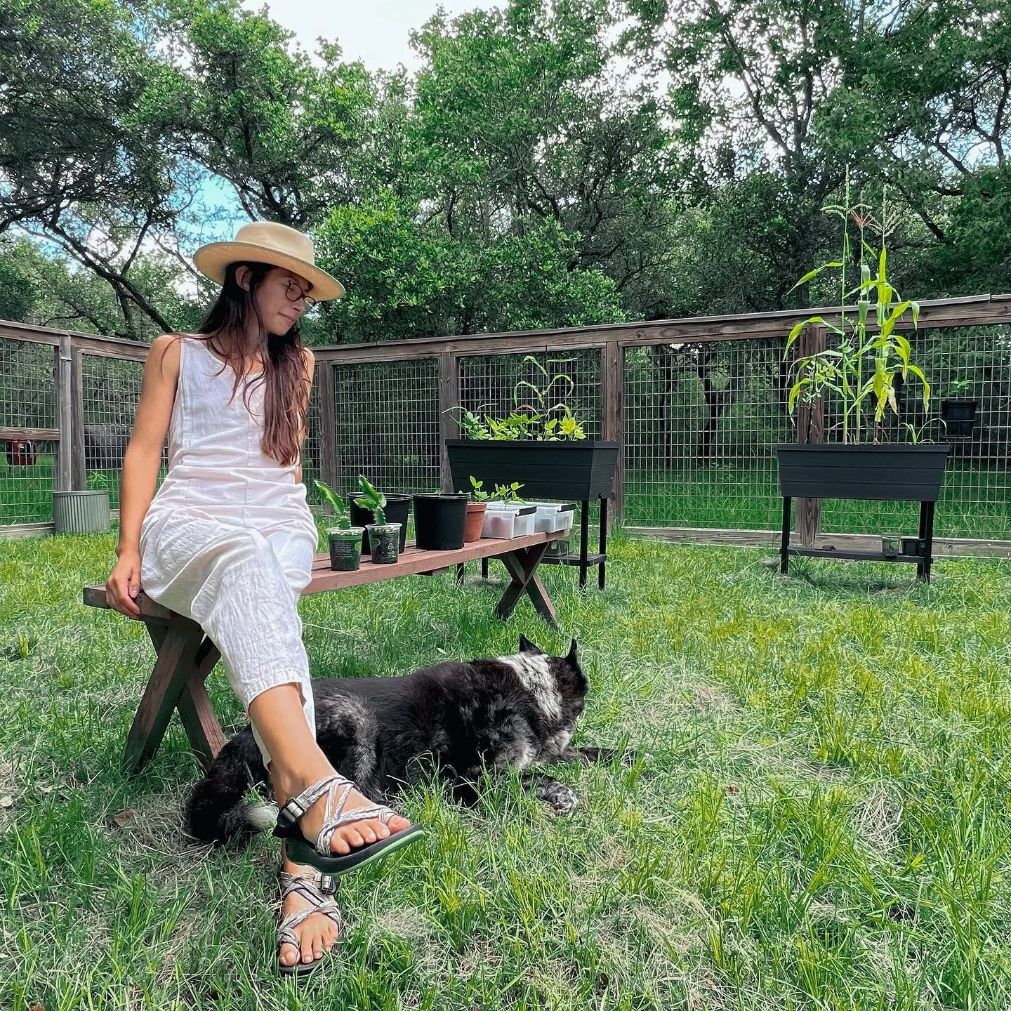 Just a beige cabbage patch kid caught loving her old man porch dog

#dogsofinstagram #ranchlife #pointlesspost
