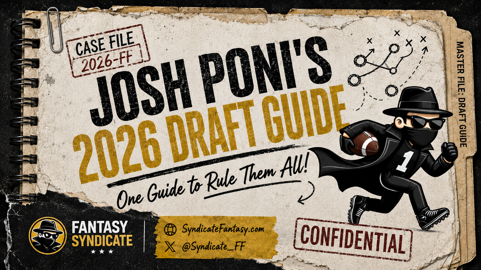Josh Poni’s 2026 Fantasy Football Draft Guide: One Guide To Rule Them All!