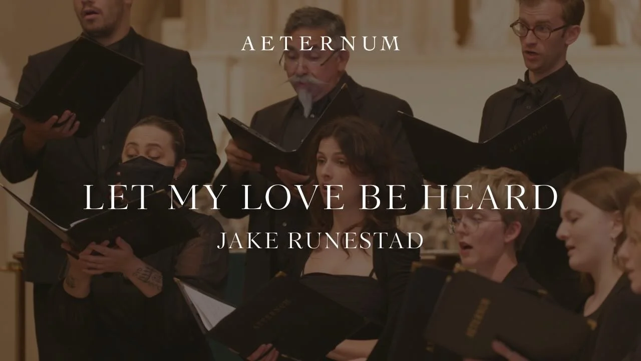 We are thrilled to share a huge milestone for Aeternum. Our YouTube channel is officially live!

Our first release is a live performance of Let My Love Be Heard by Jake Runestad. Go watch now!

Link in bio!

🎥: @mcarrsound