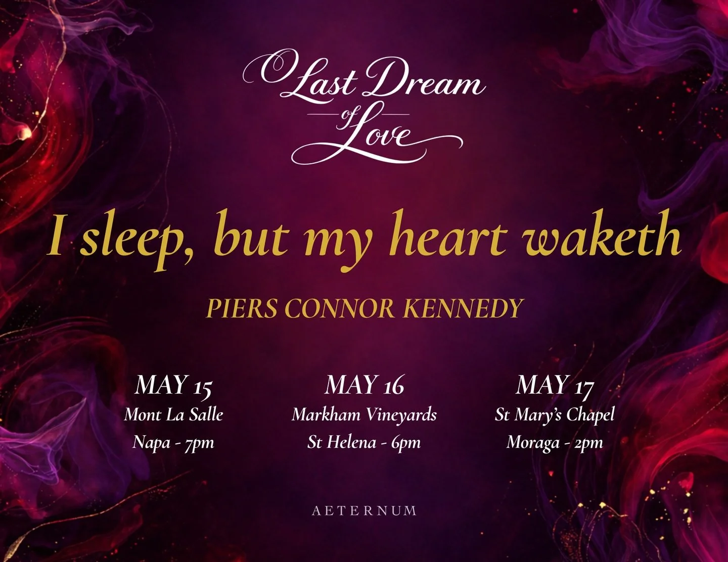 We&rsquo;re thrilled to have commissioned &ldquo;I sleep, but my heart waketh,&rdquo; a new piece by Piers Connor Kennedy &mdash; composer, singer, and the newest bass of The King&rsquo;s Singers.

Hear its world premiere this May as part of O Last D