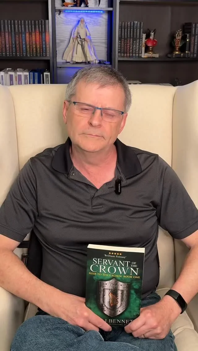 Dreams don’t come with an expiration date. I’d tried writing before, but nothing worked until I outlined a story inspired by a role-playing game I once ran. That story became Servant of the Crown.
I wasn’t young when I started, but