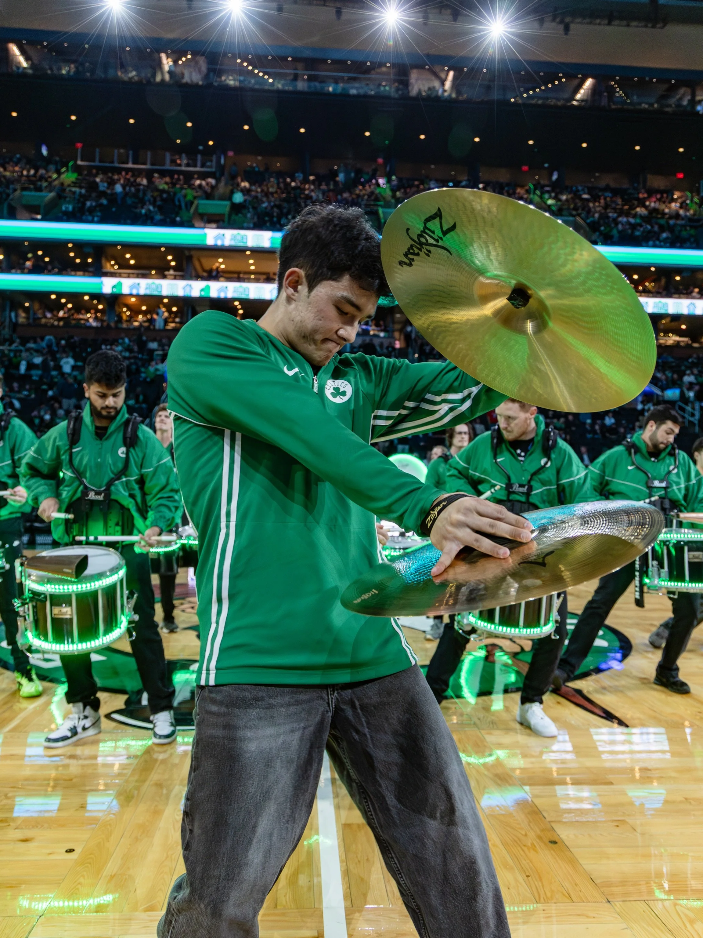 Big game tonight. ☘️

📸: @cfqphotos 

#letsgoceltics #flagship #drumline