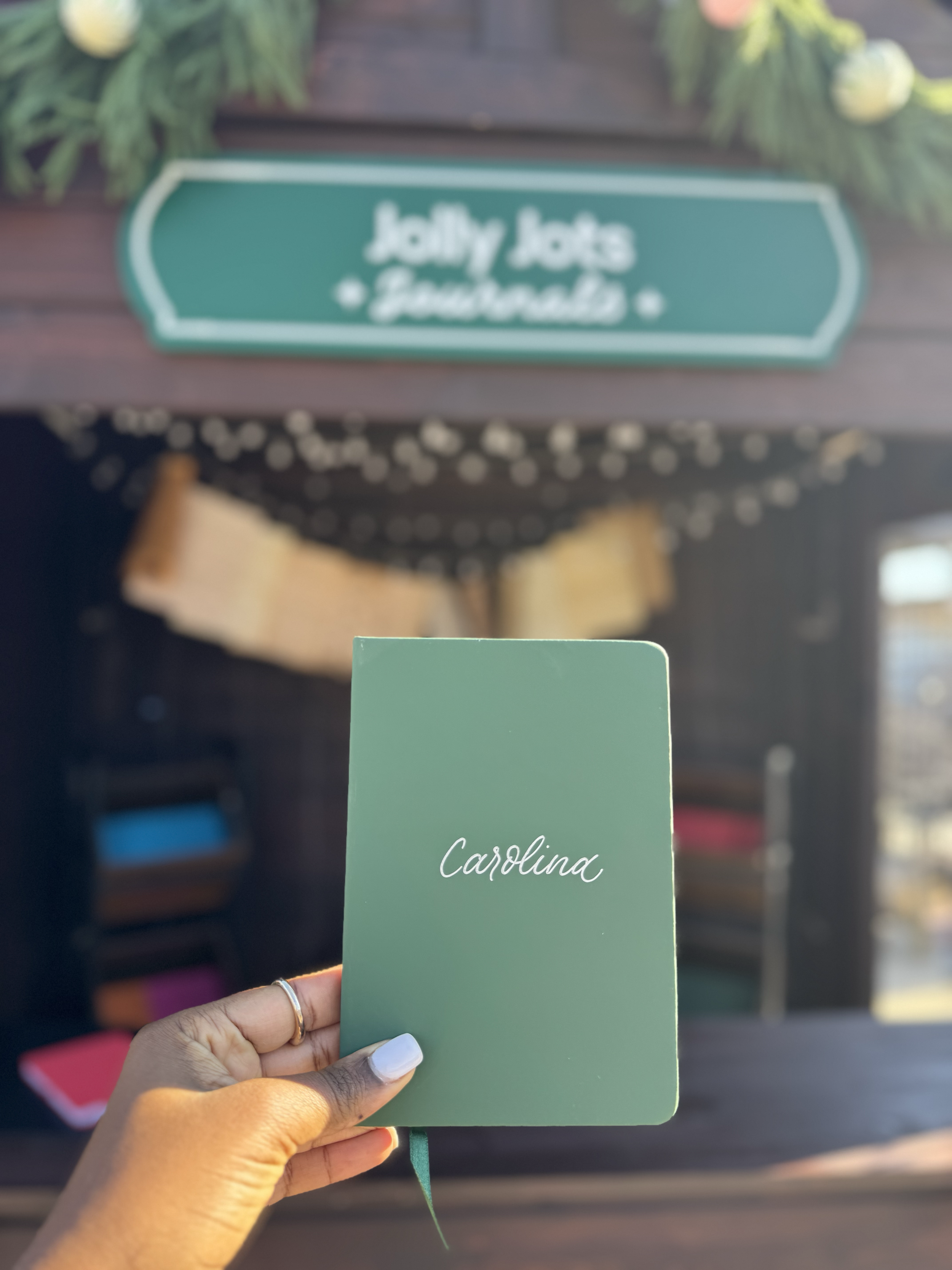 Personalized notebook with hand written calligraphy