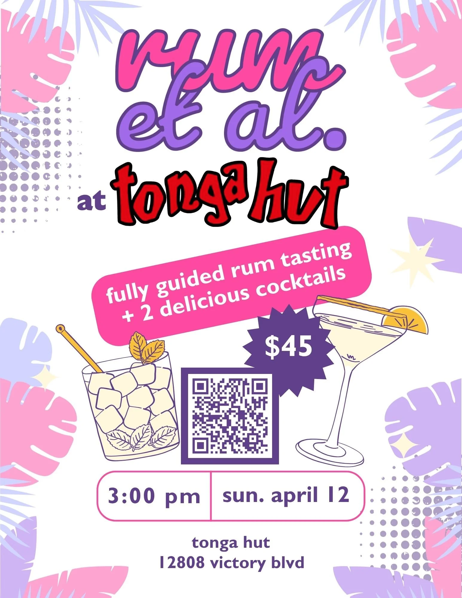 tonga hut tasting &amp; cocktails