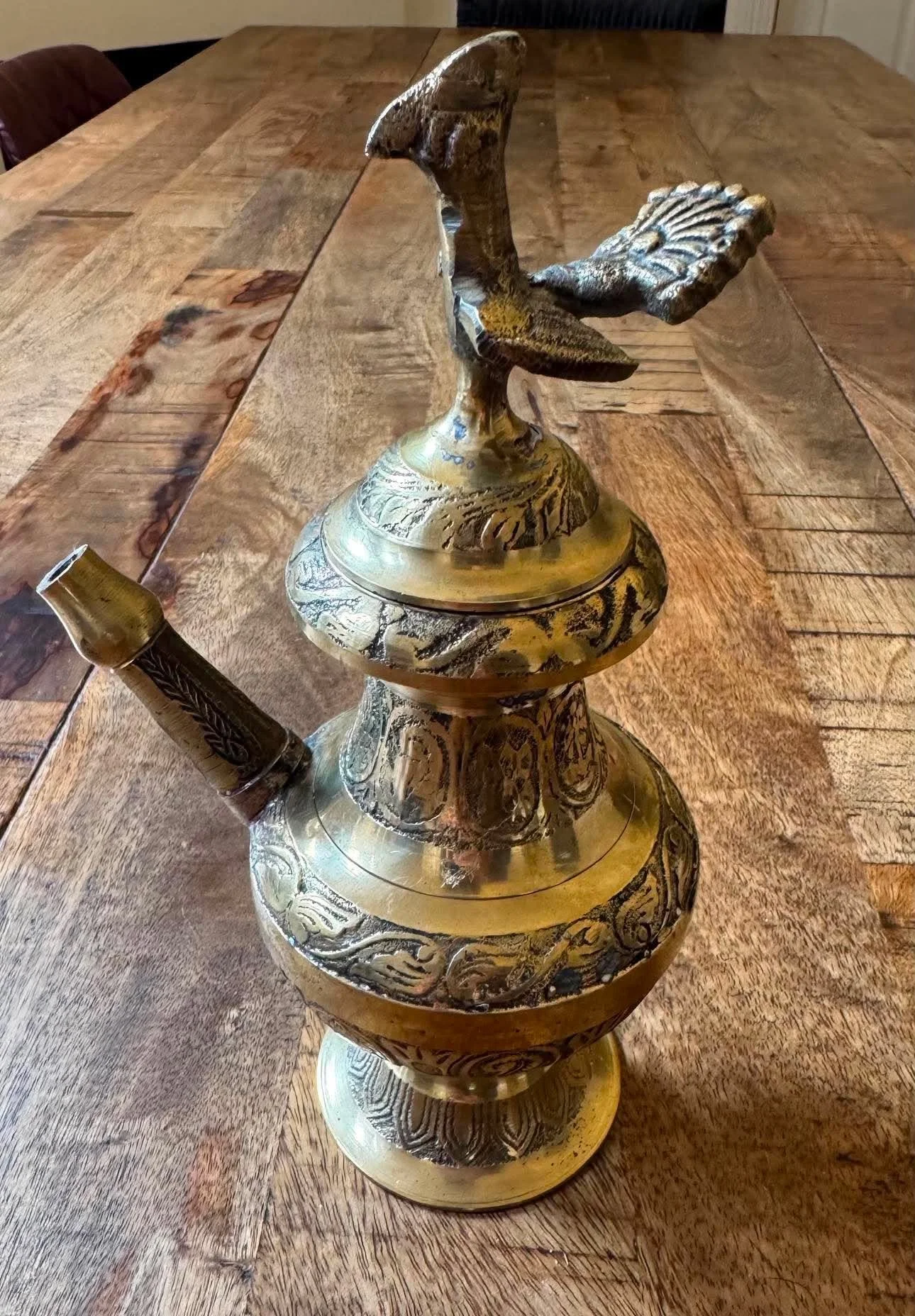 Vintage Traditional Brass Nepalese Water/Wine Vessel