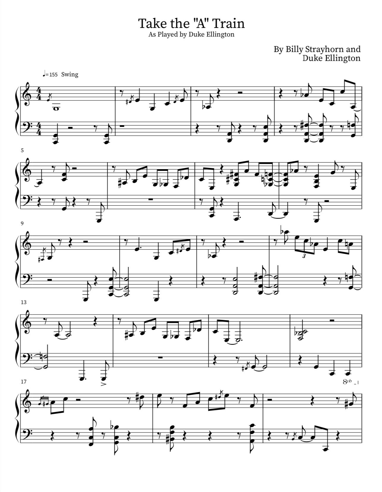 Take the "A" Train (Duke Ellington)