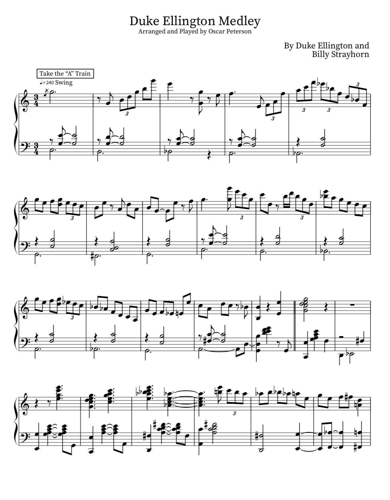 Duke Ellington Medley