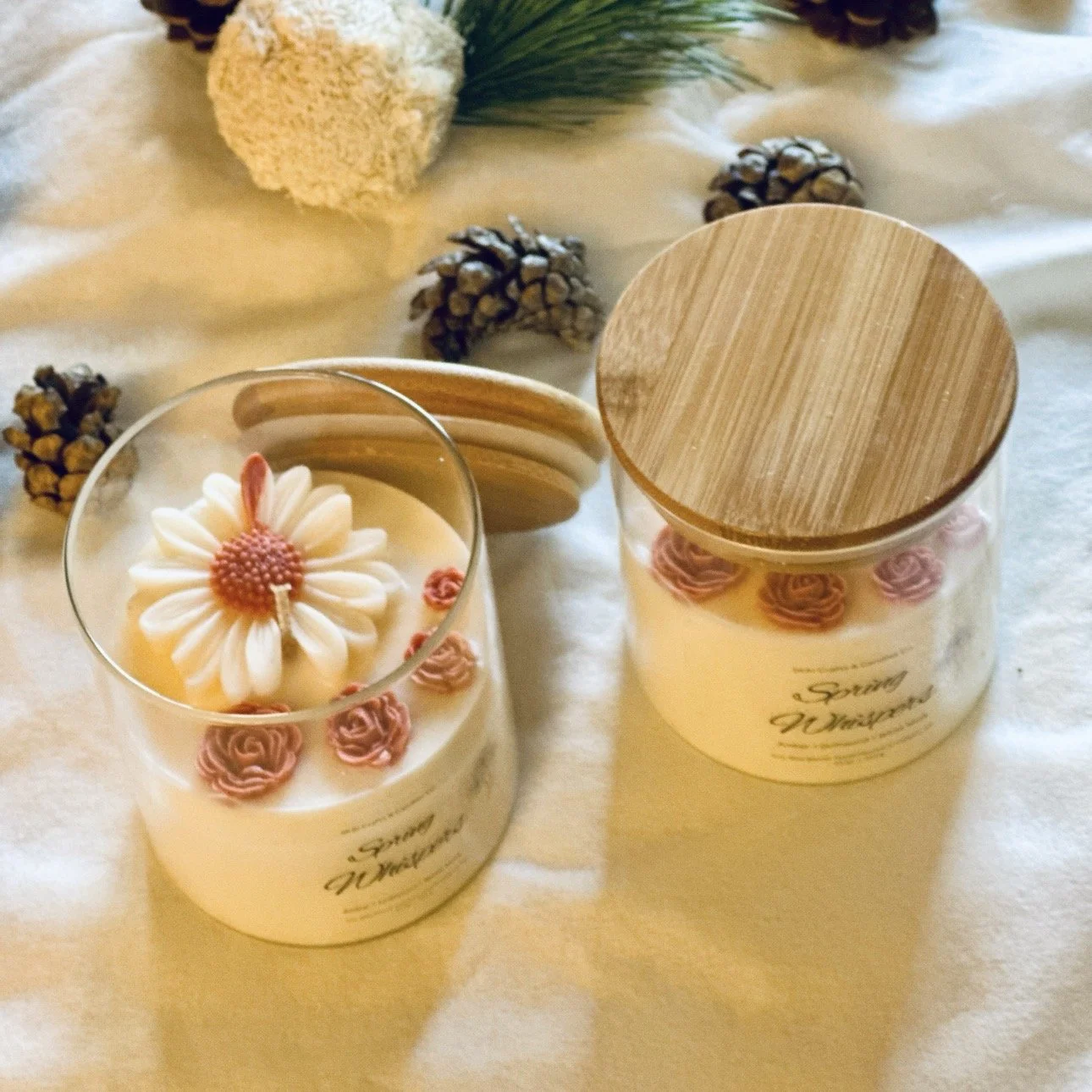 Soy wax Candle, Spring Collection, perfect for gifting or celebrating 'Spring Season"