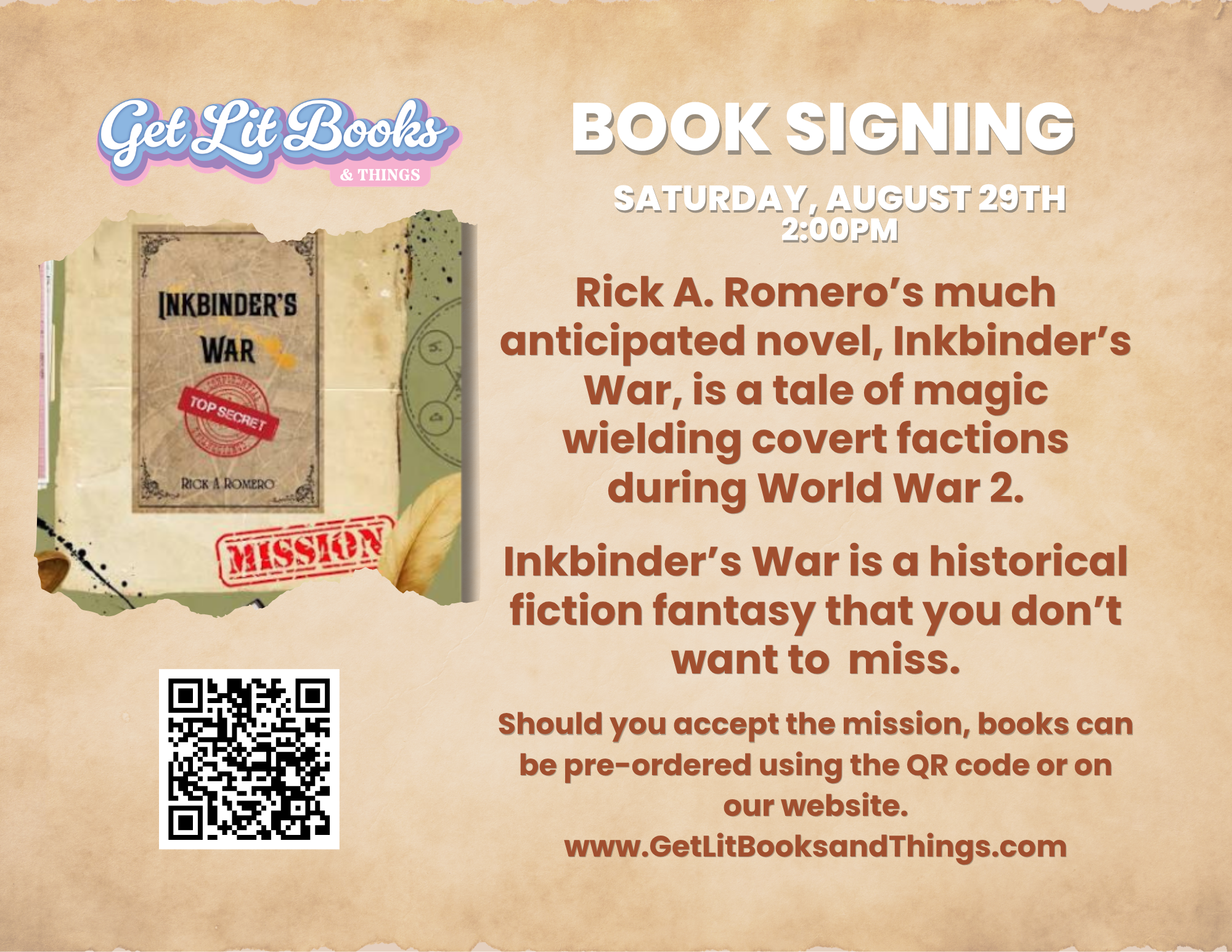 Rick A. Romero Book Signing