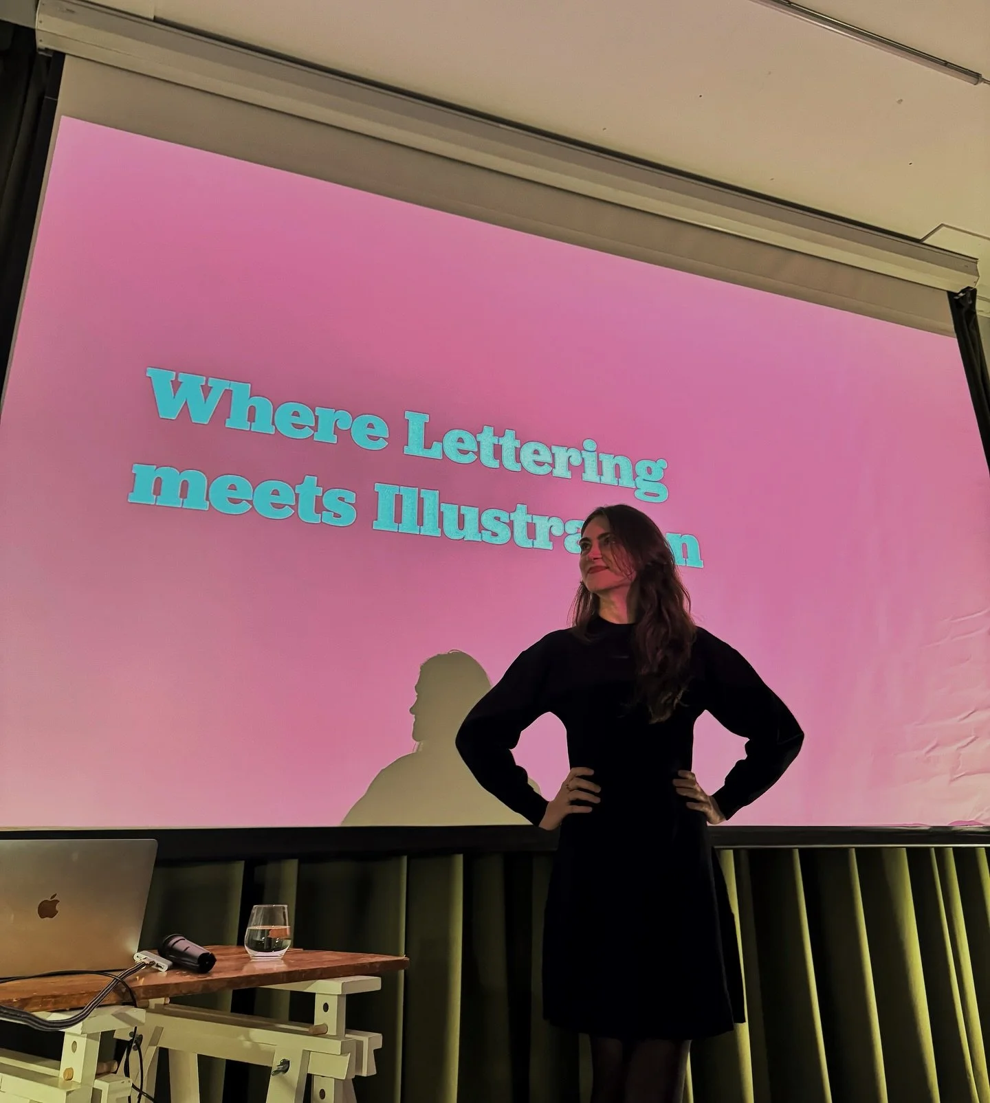 If 2025 me could tell to 2024 Isabella that was looking for a place to live in the Netherlands, struggling with everything she was struggling and almost giving up and going back to Brazil, that one year later she would be a speaker about lettering an