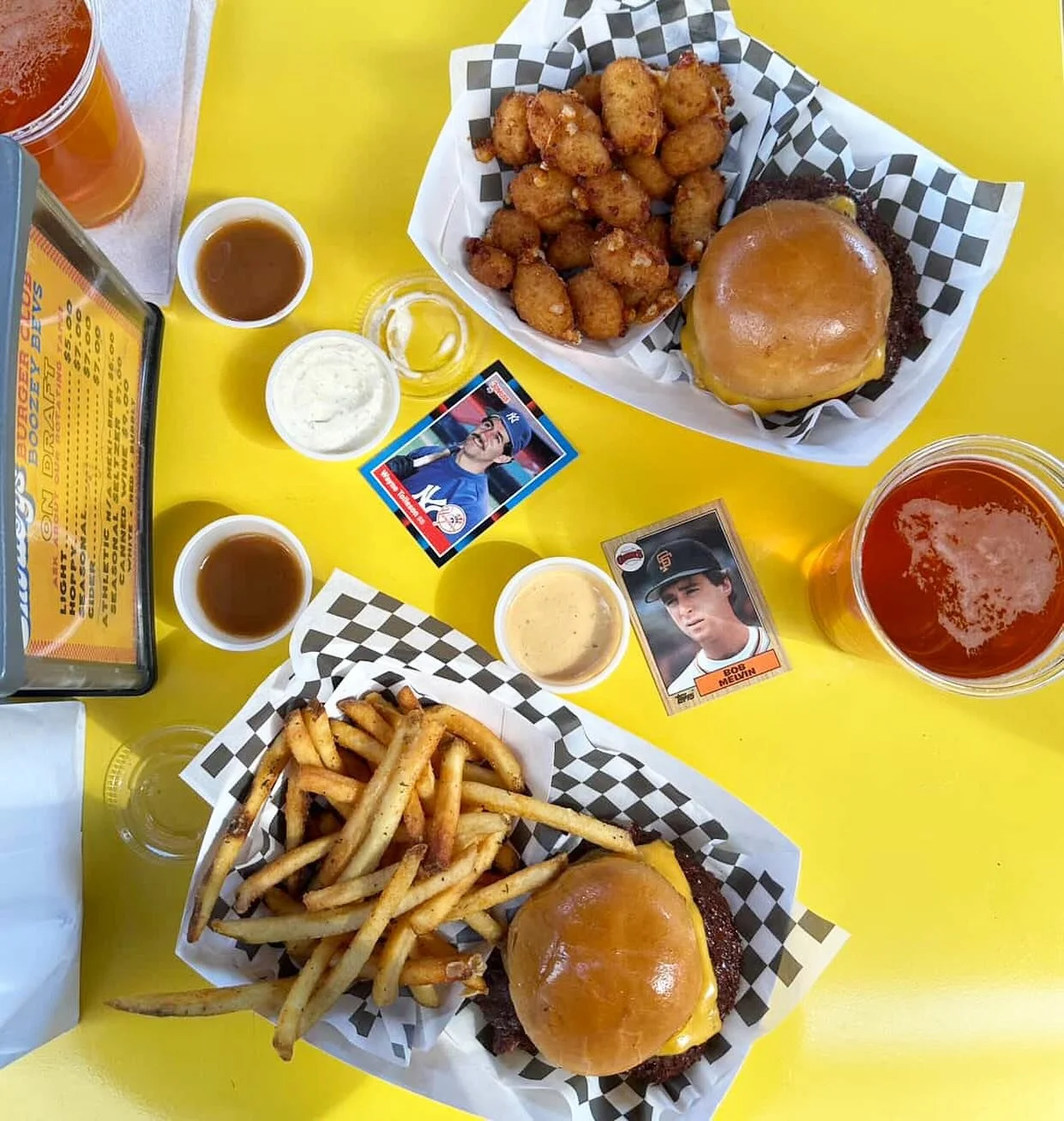 BIG CHEESEBURGERS AND GOOD FRENCH FRIES. NUFF SAID. STAY SAFE OUT THERE THIS WEEKND YALL.