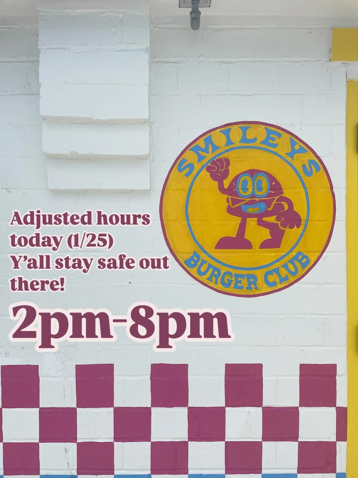 Heads up folks we are adjusting our hours to give our staff a bit of grace with the ice on the roads. Once they open up a bit we&rsquo;ll be back in business! Make sure to come down to the club and show our amazing staff some love!