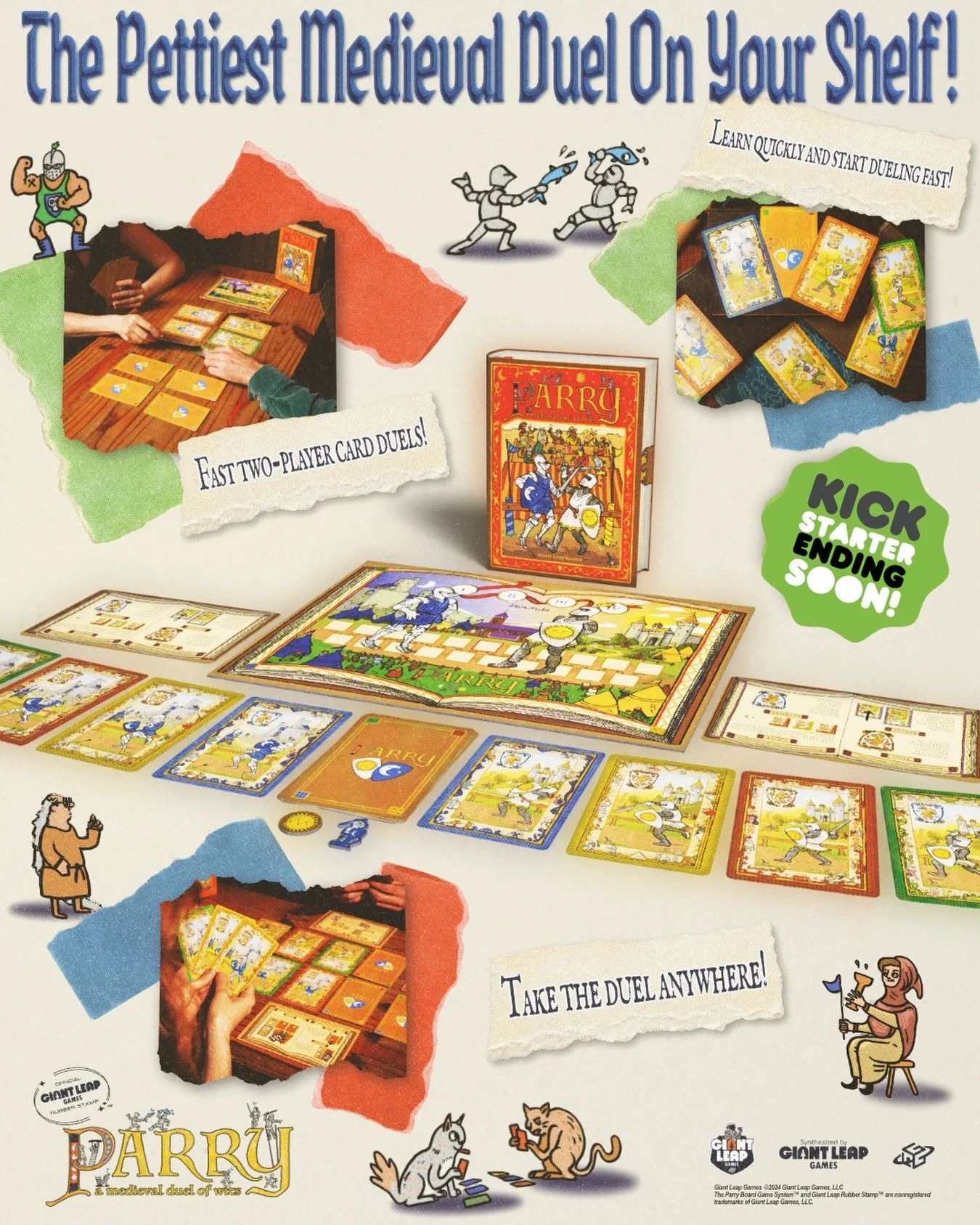 The FINAL DAY for Parry&rsquo;s Kickstarter is here! (This post&rsquo;s image and sound brought to you by growing up in the 90&rsquo;s)

#kickstarter #boardgames #whatsmyageagain