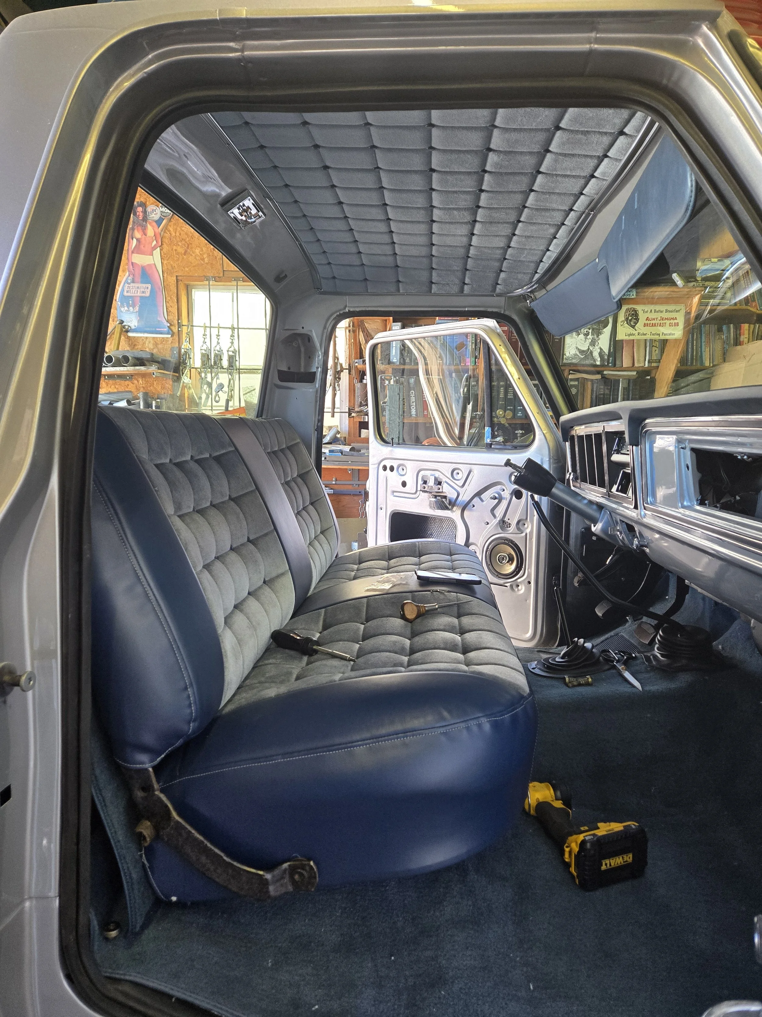 upholstery repair service on truck