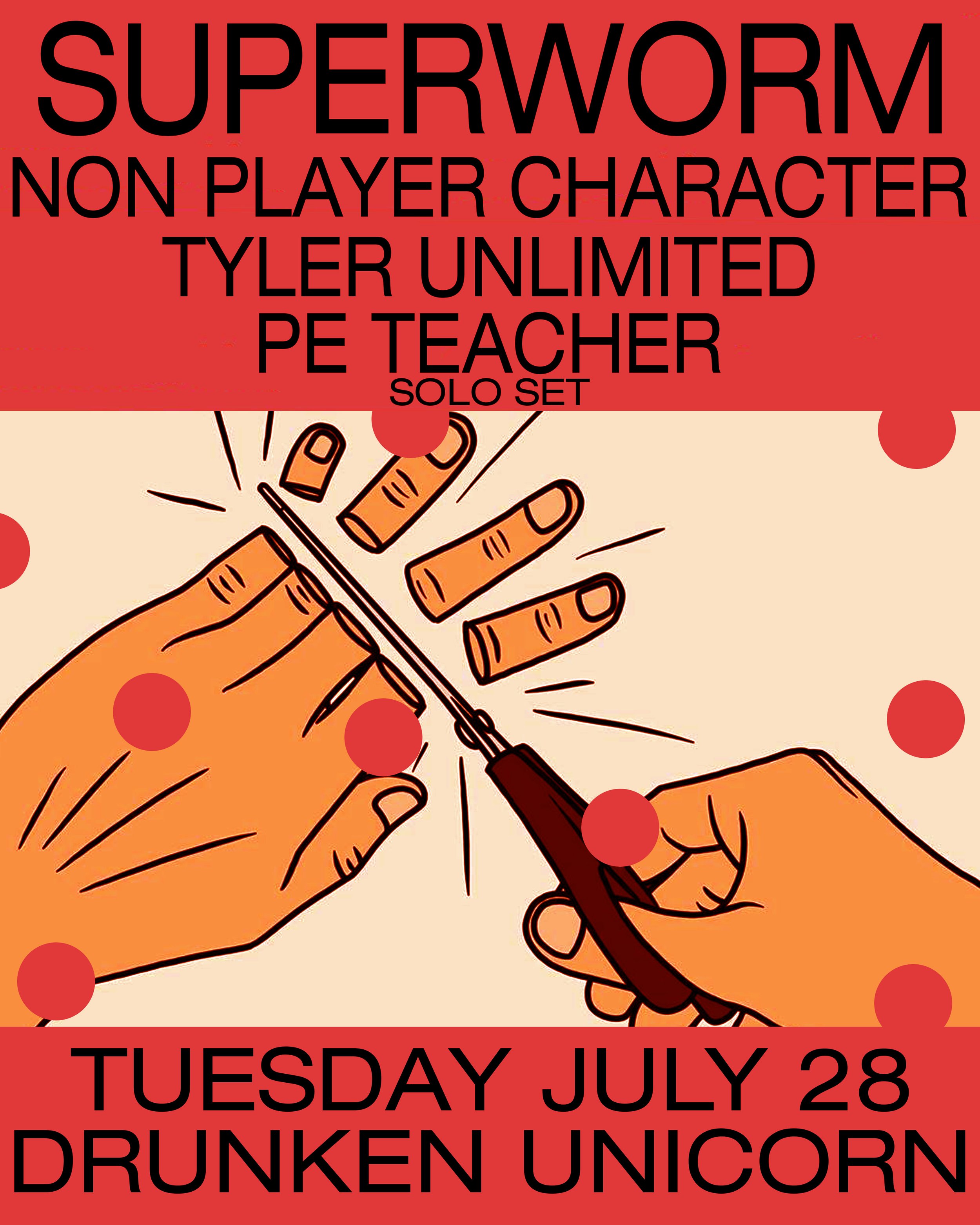 Superworm, Non Player Character, Tyler Unlimited, PE Teacher (solo set)