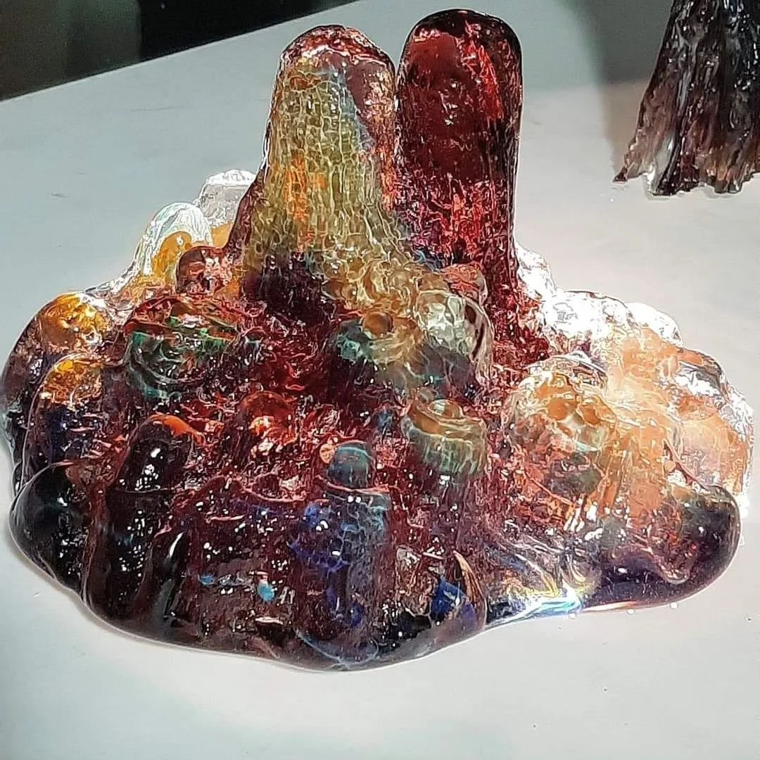 Color Pallete and Casting Experiments circa 2020. Made in seclusion between 2-6 ish am @fremont_antique_glass .

I was having all these nostalgic moments reminiscing over Carlsbad Caverns in New Mexico. ....side note, my best friend is childhood neig
