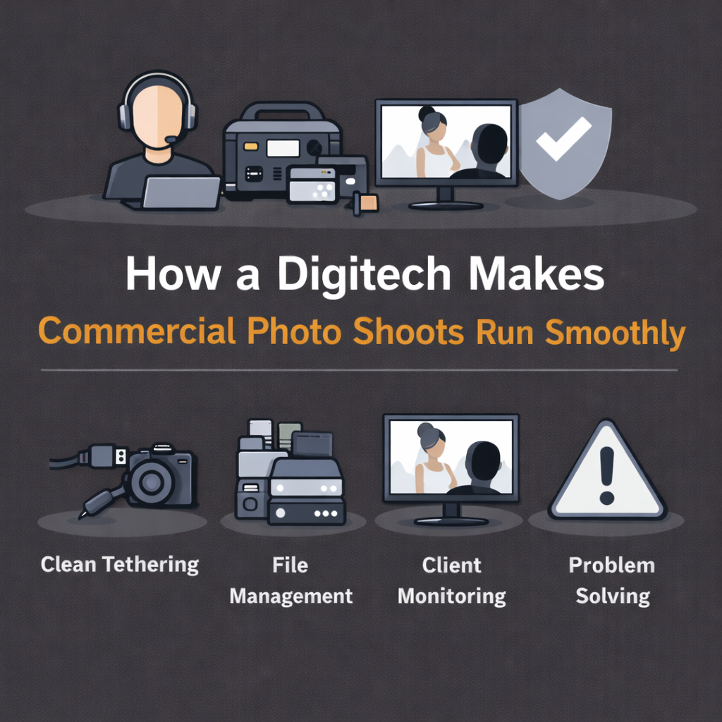 How a Digitech Makes Commercial Photoshoots Run Smoothly