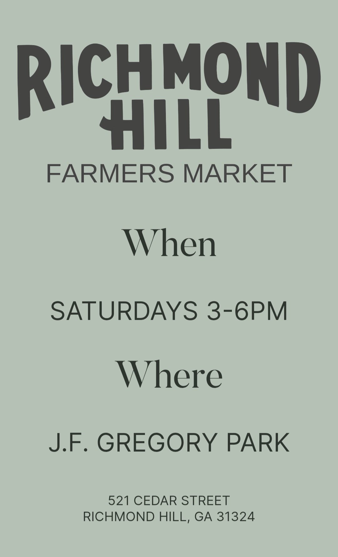 Richmond Hill Farmers Market 