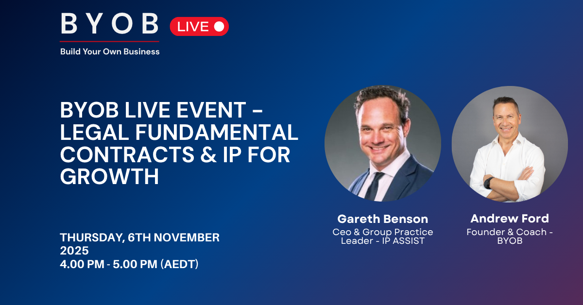 BYOB Webinars — Andrew Ford