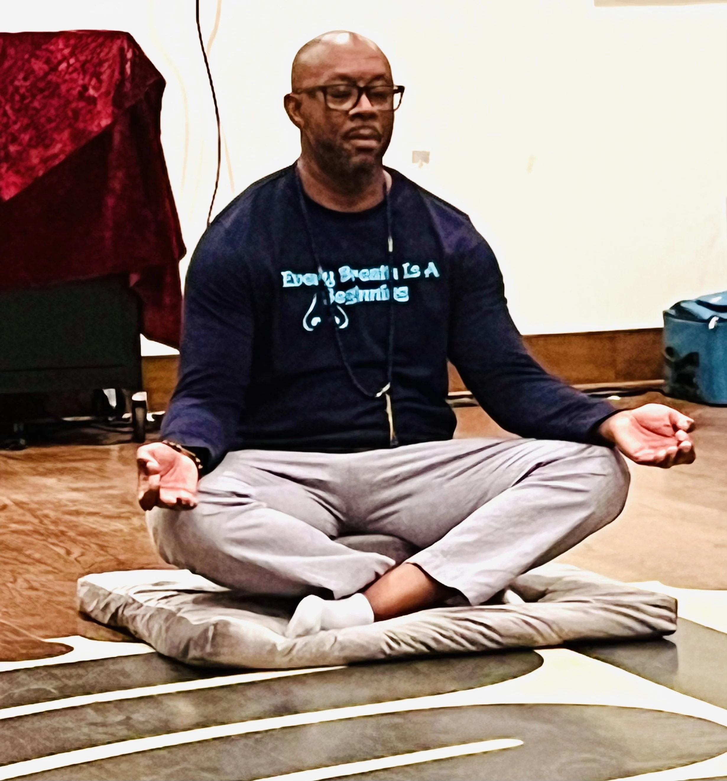 "Rainbow Village" second meditation session. It was such an honor to serve their community.