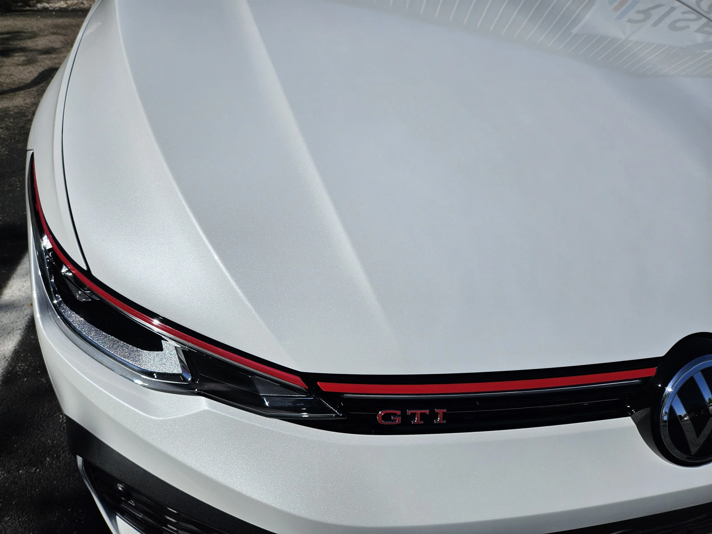VW GTI - PPF Hood and Bumper, Close up passenger side