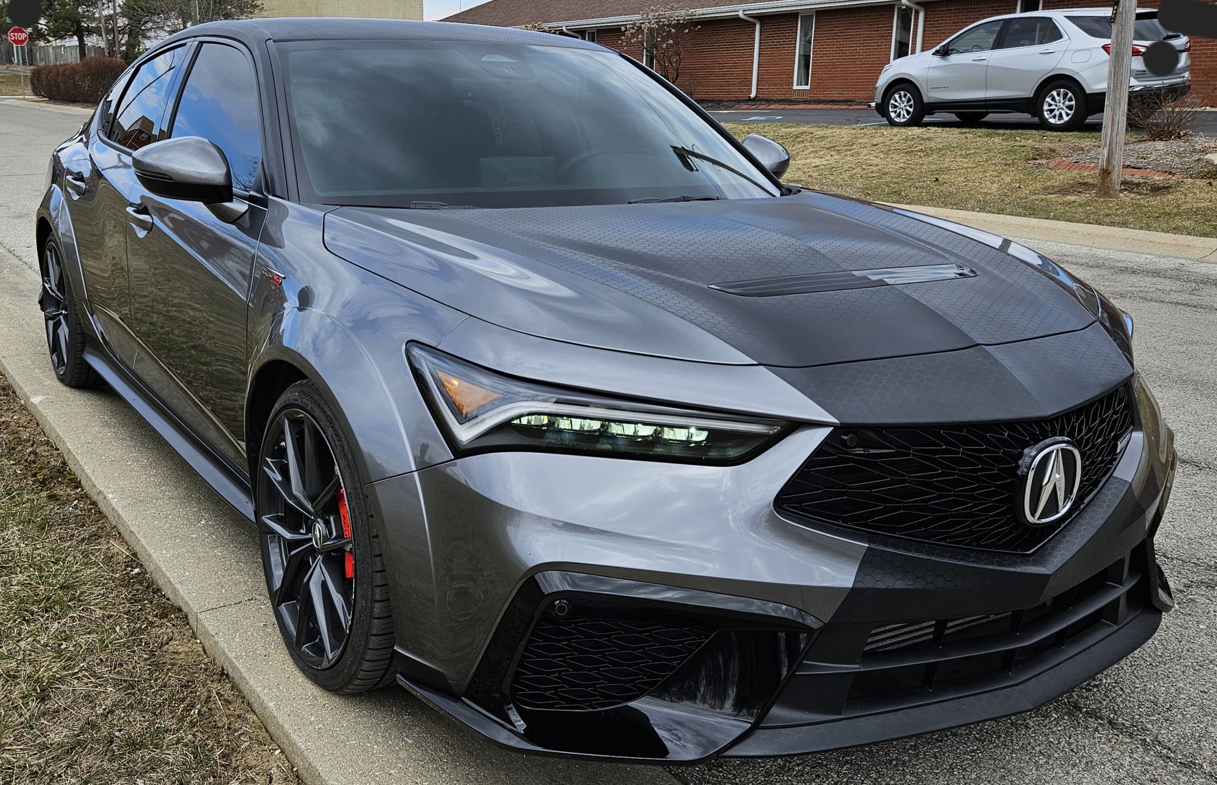 ACURA INTEGRA TYPE S - ULTRA CERAMIC TINT, FULL WINDSHIELD TINT, PARTIAL BLACK HEX VINYL WRAP