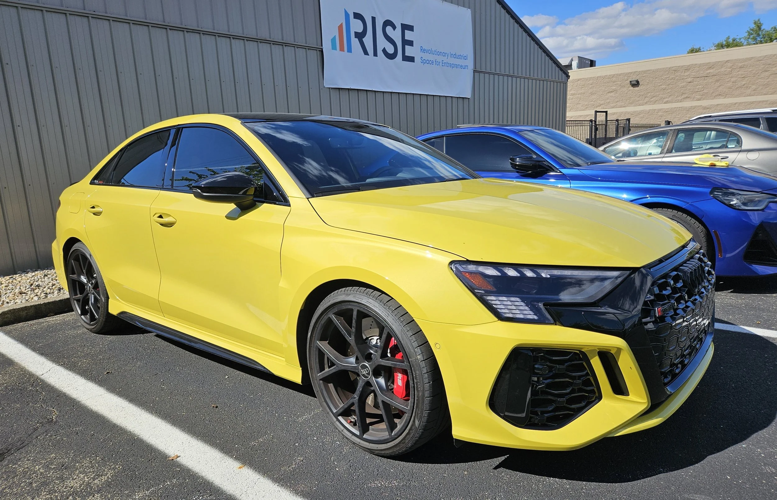 Yellow Audi RS3 - Gleaming After Ultra Graphene Ceramic Coating