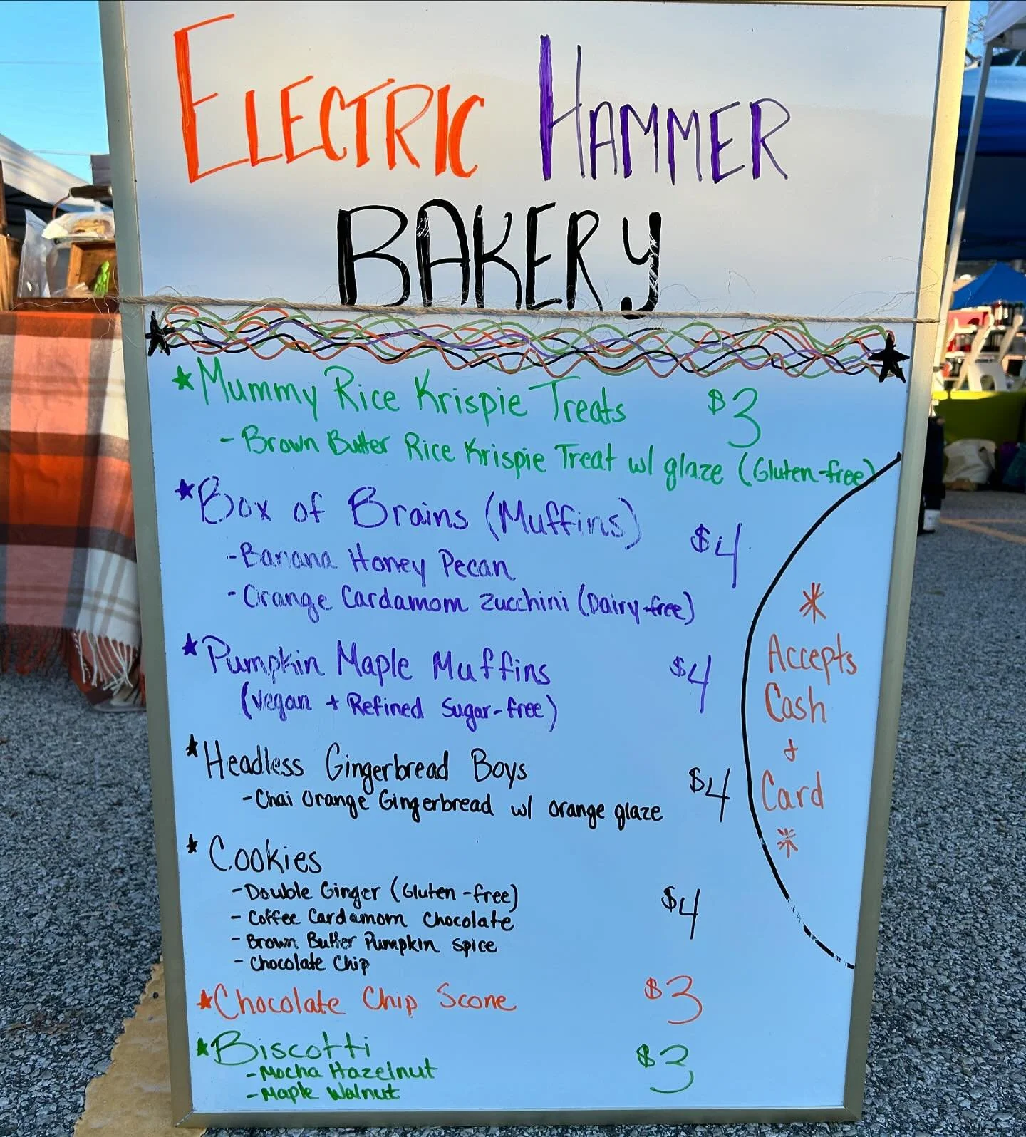 It&rsquo;s the last market of the season, and we&rsquo;re at the @farmersmarketmichigancity from 8am-12pm today! Celebrate Halloween a little early and stop by to grab a spooky treat!