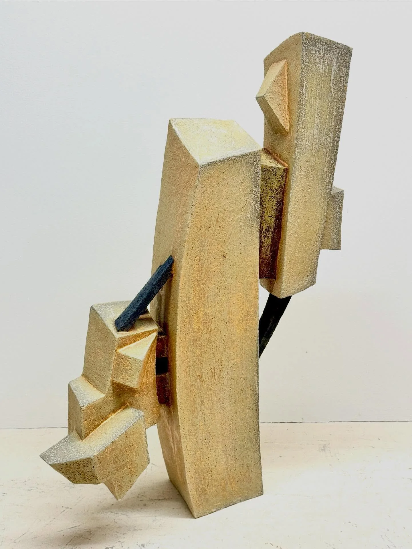 28&rdquo; x 18&rdquo; x 9&rdquo; stoneware sculpture that came out of the last soda kiln with a variety of washes. If you know who the architect #lebbeuswoods is you can certainly find some of where the inspiration for this came from. Haven&rsquo;t m