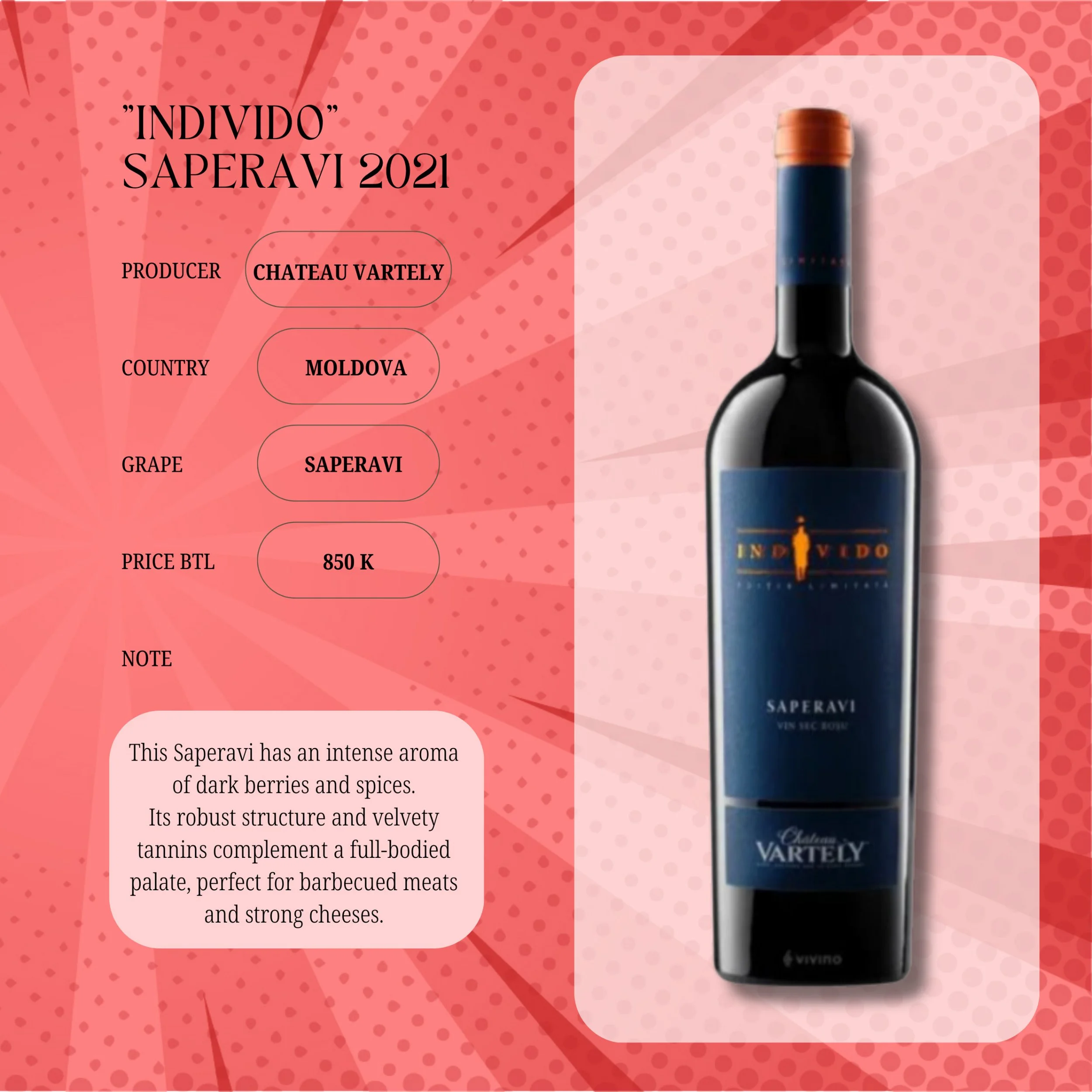 Chateau Vartely INDIVIDO Saperavi