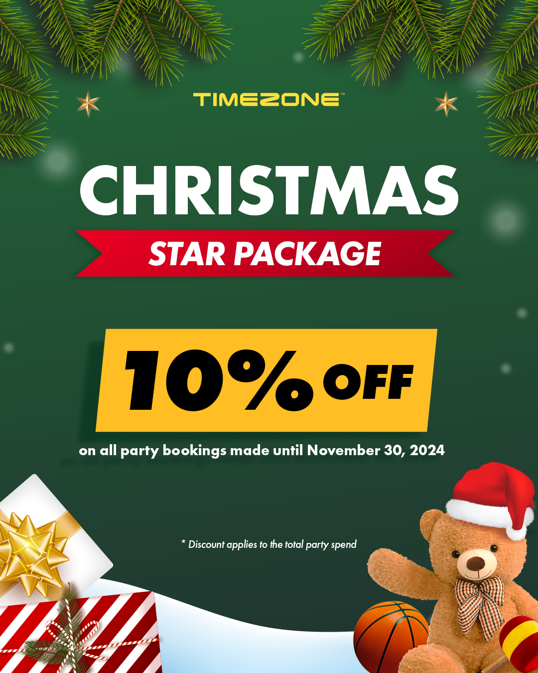 timezone christmas discount