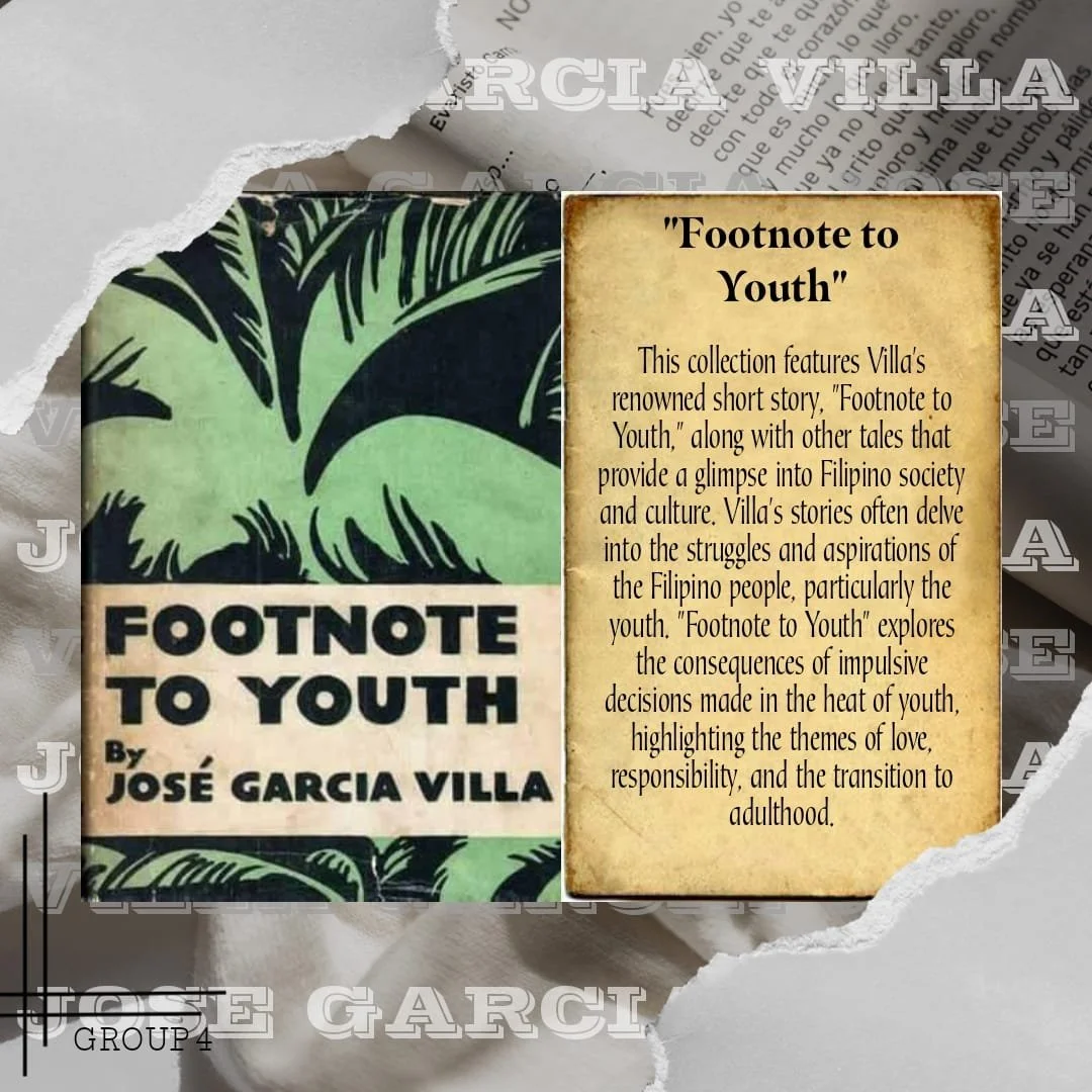 “Footnote to Youth” by Jose Garcia Villa