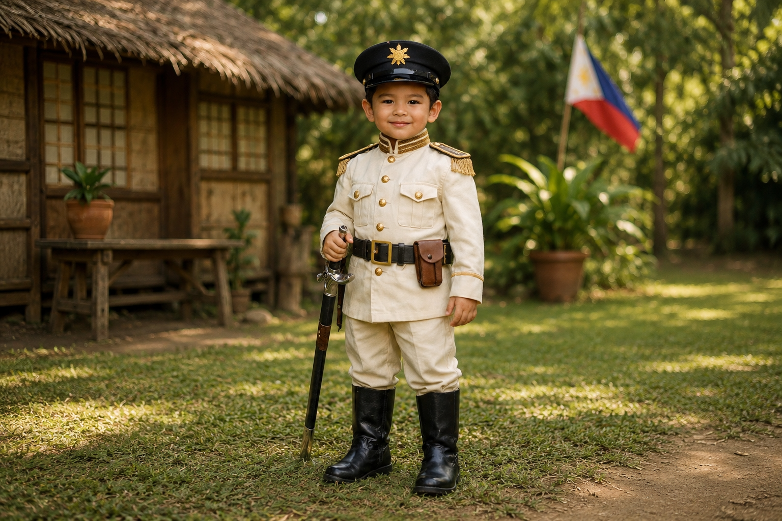 a young boy wearing emilio aguinaldo costume.png