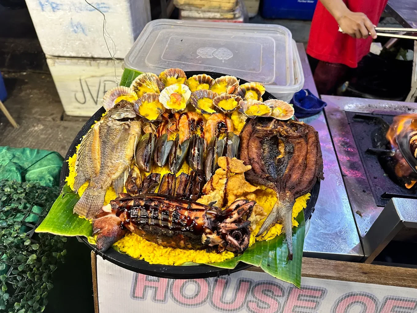 grilled seafood at ugbo street