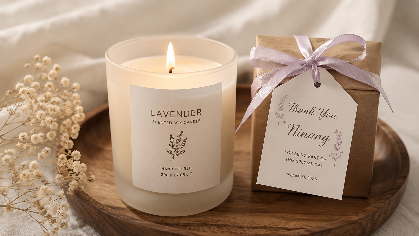 scented soy candle