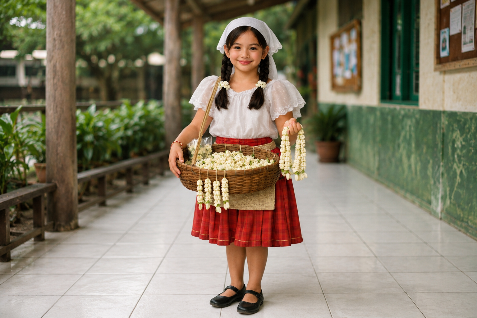 sampaguita vendor costume for buwan ng wika