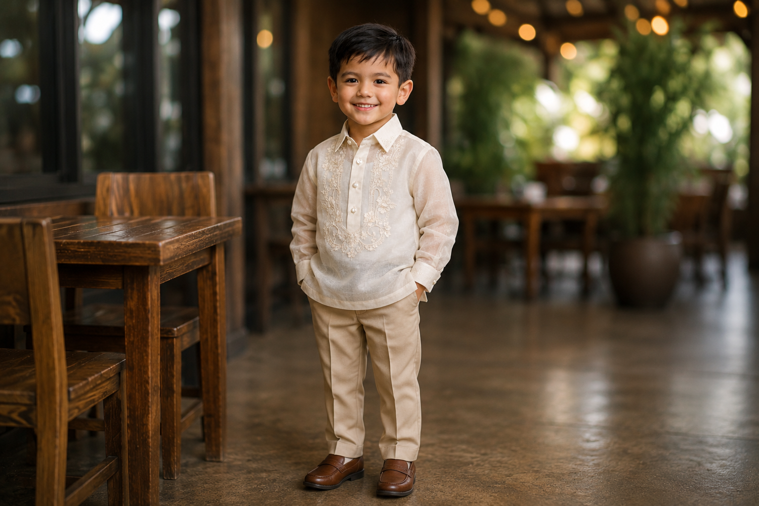a boy wearing Traditional Barong Tagalog.png