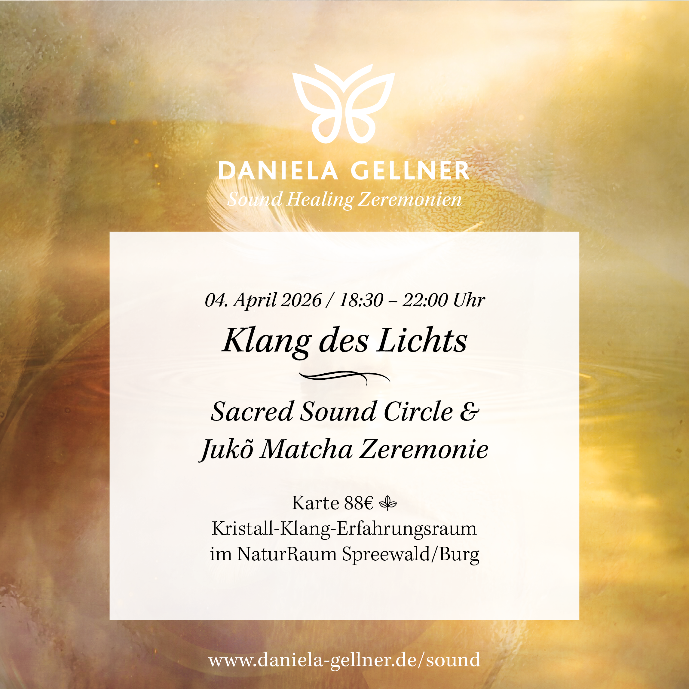 4. April 2026 | Sacred Sound Circle | Klang des Lichts mit Daniela Gellner