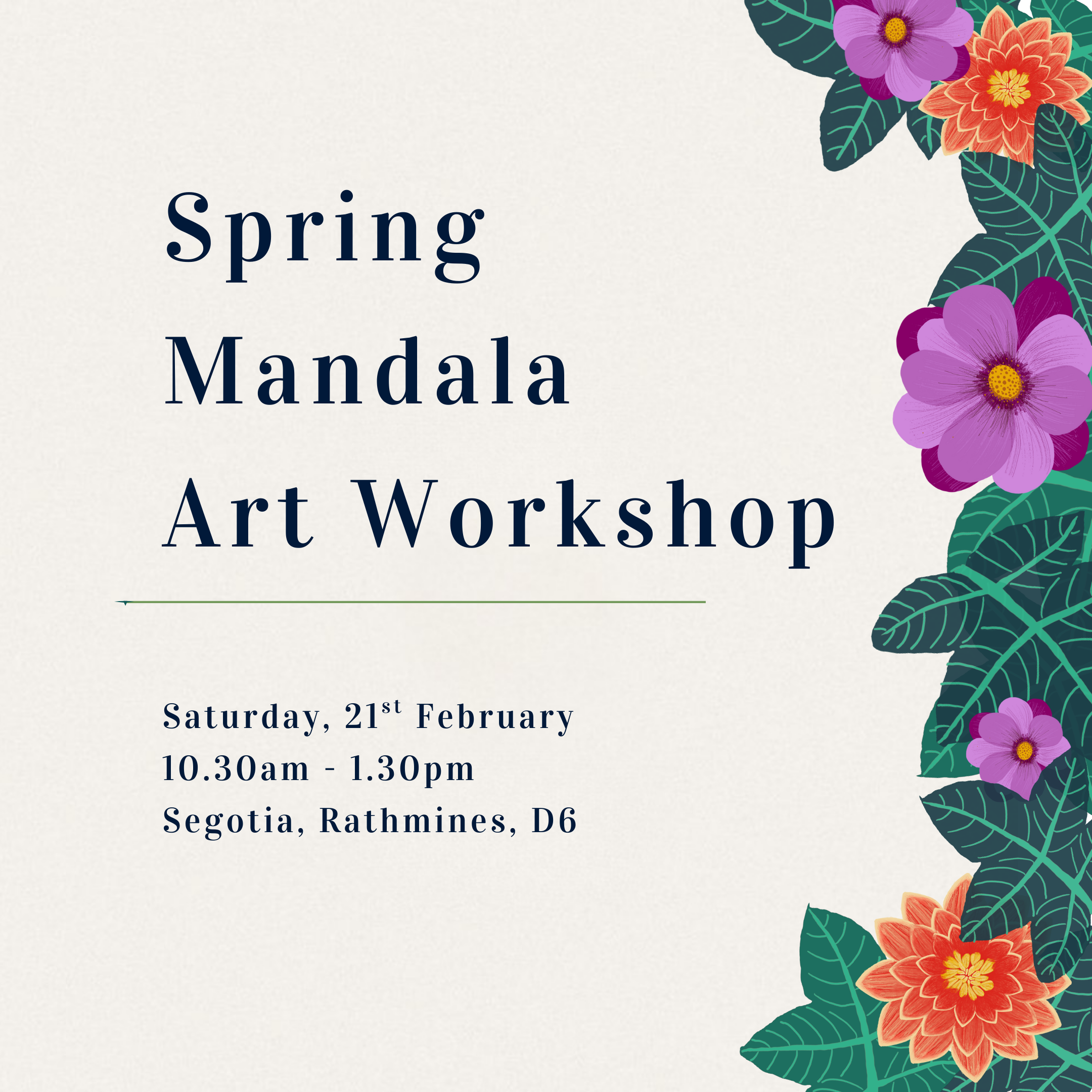 Spring Mandala Art Workshop
