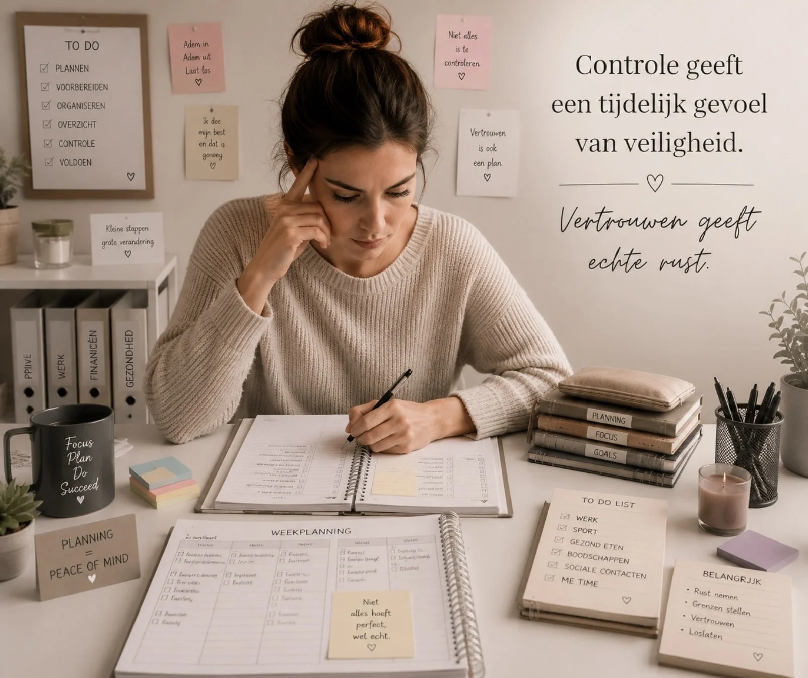De drang naar controle is vaak een poging om veiligheid te voelen