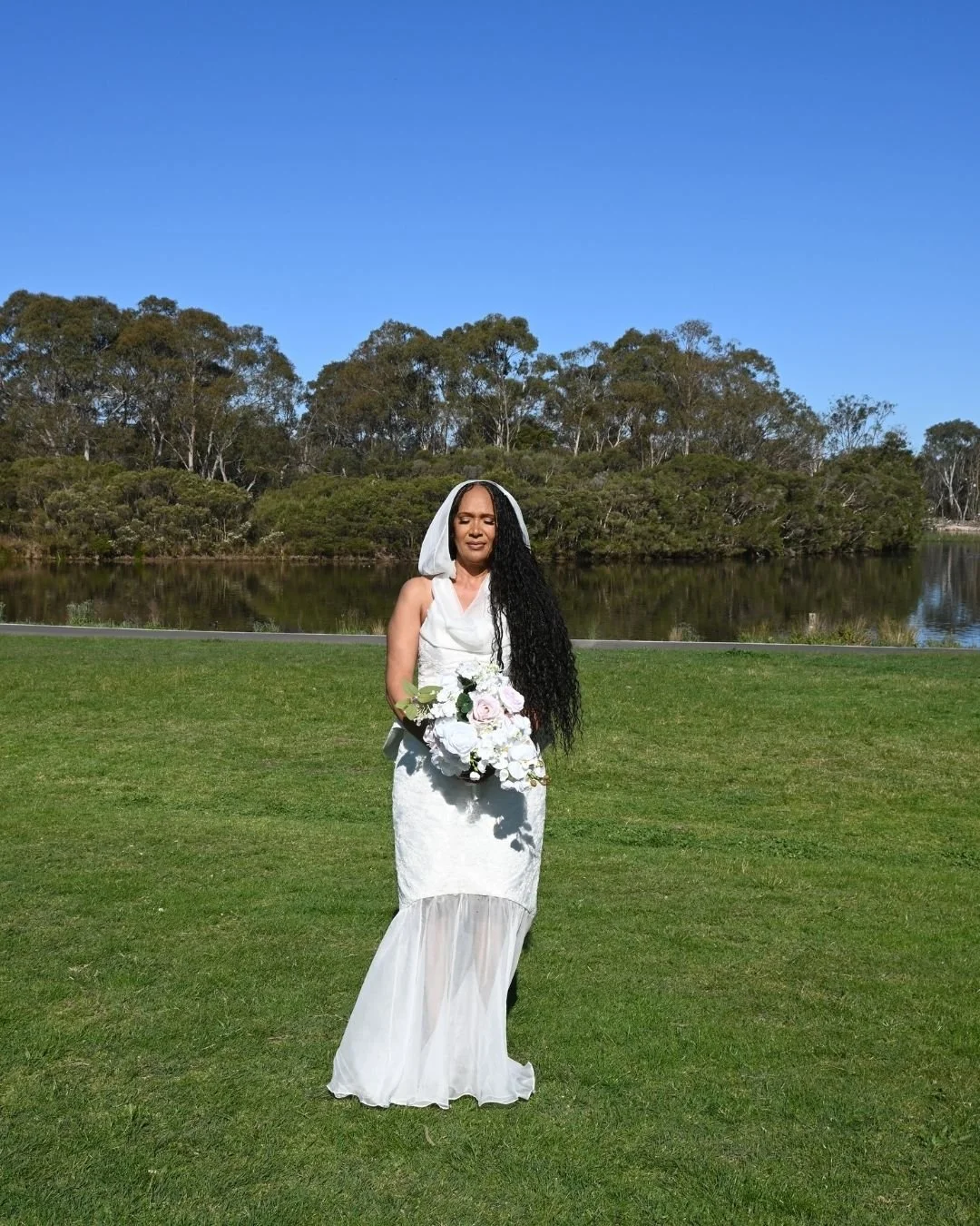 Modern wedding dress