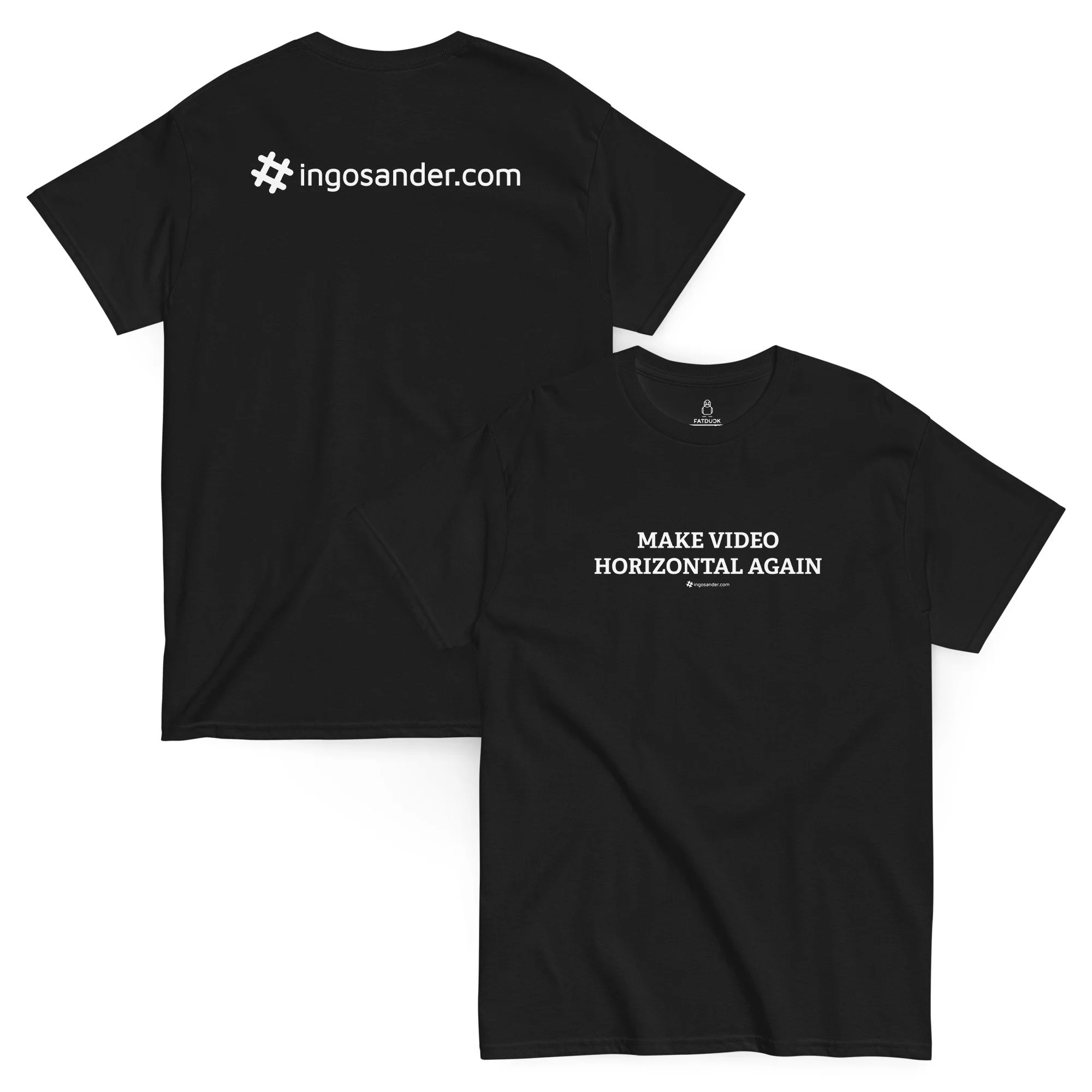 Horizontal Video Unisex T-Shirt - ingosander.com
