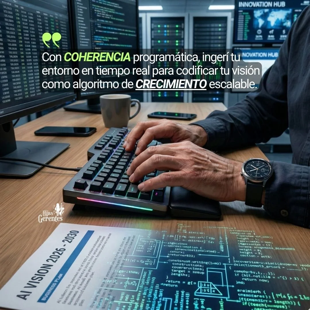 De Estratega a Arquitecto Digital: La coherencia programática es el diseño que escala tu visión en tiempo real.