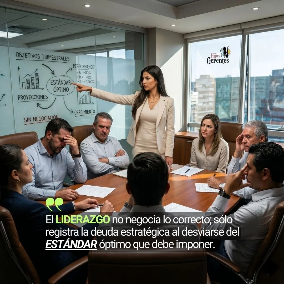 Liderazgo: Por qué Tu Estándar Óptimo Debe ser una 'Deuda' Para tu Equipo y no una Opción.