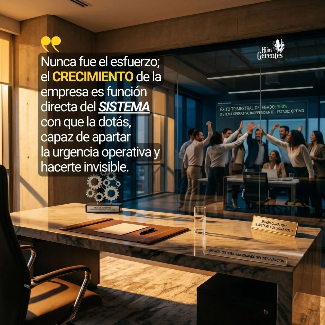 El Mito de la "Presencia Indispensable": por qué Tu Esfuerzo Diario es el Techo del Crecimiento de tu Empresa.