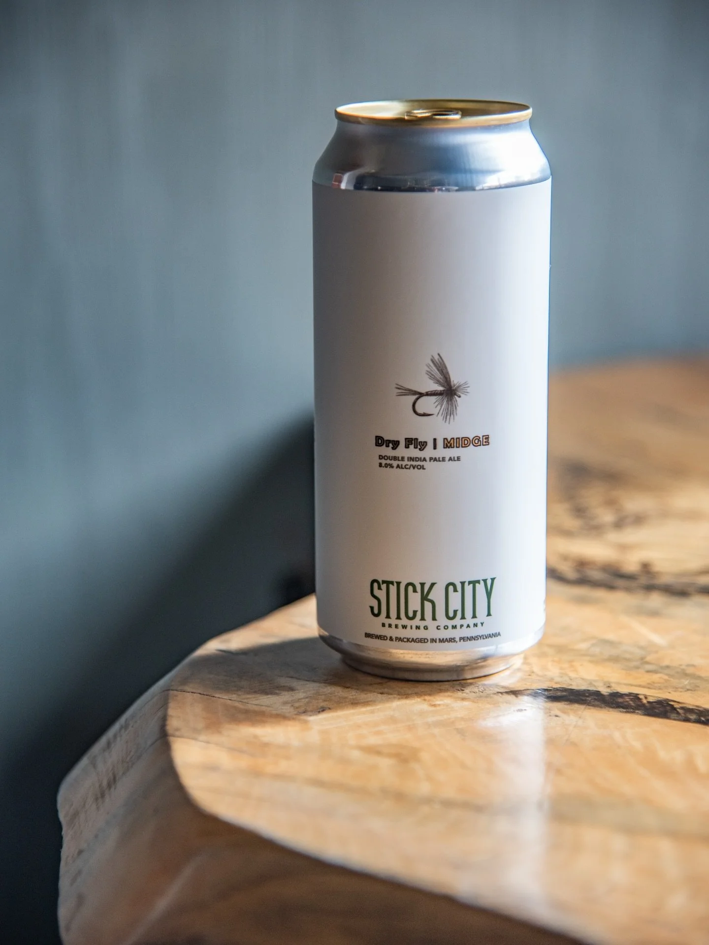 Dry Fly-Midge | Double IPA | 8.0% alc/vol
.
This is the one.
.
The Dry Fly-Midge is a double IPA that celebrates the wee-little midge dry fly that, on warmer days throughout winter, can bring trout to the surface to feed.
.
Brewed with the best barle