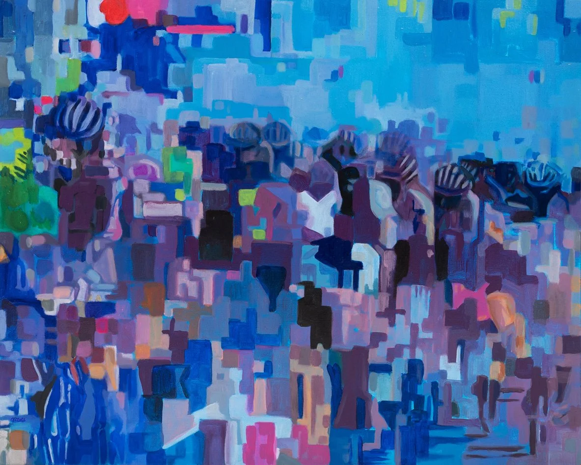 pelotonabstractcyclingart
