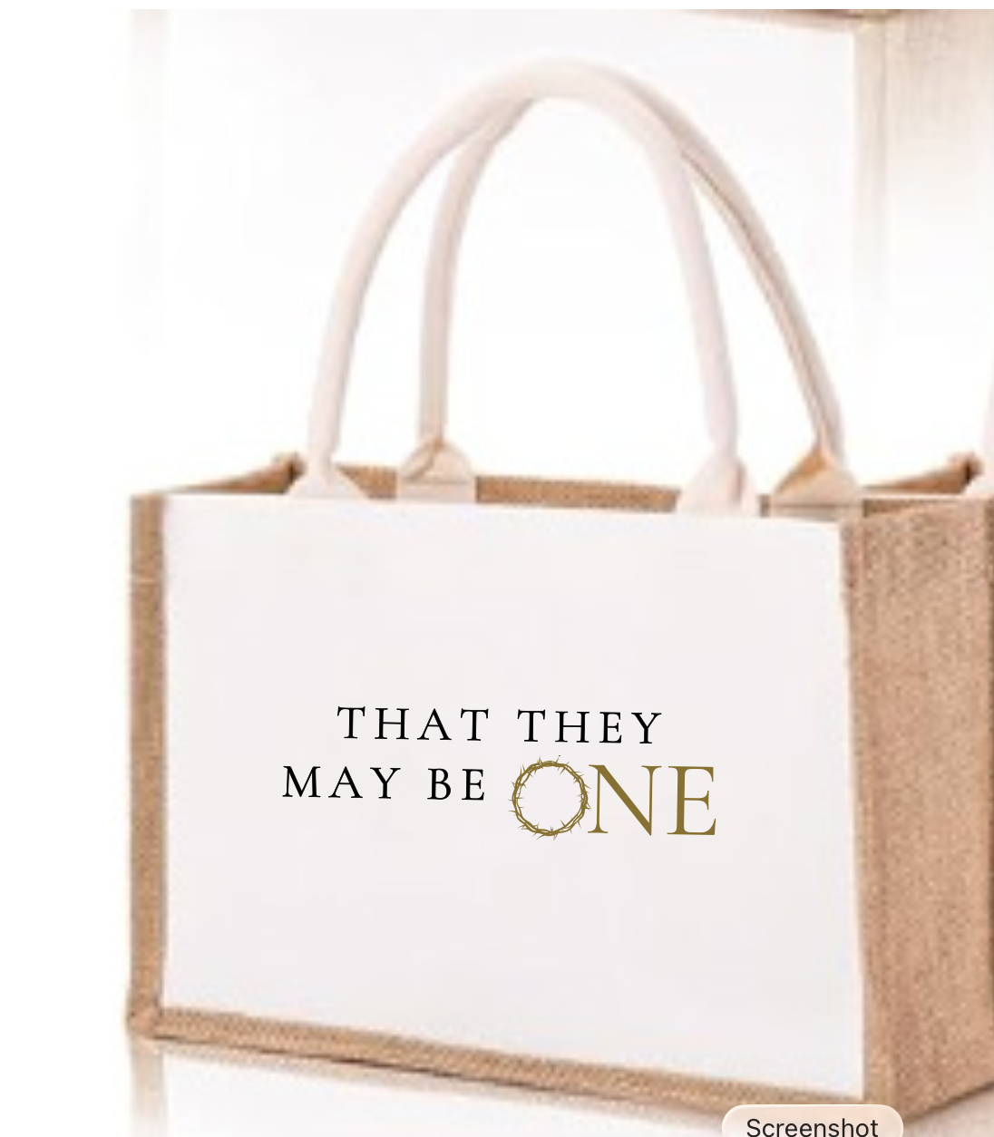That They May Be One Tote Bag