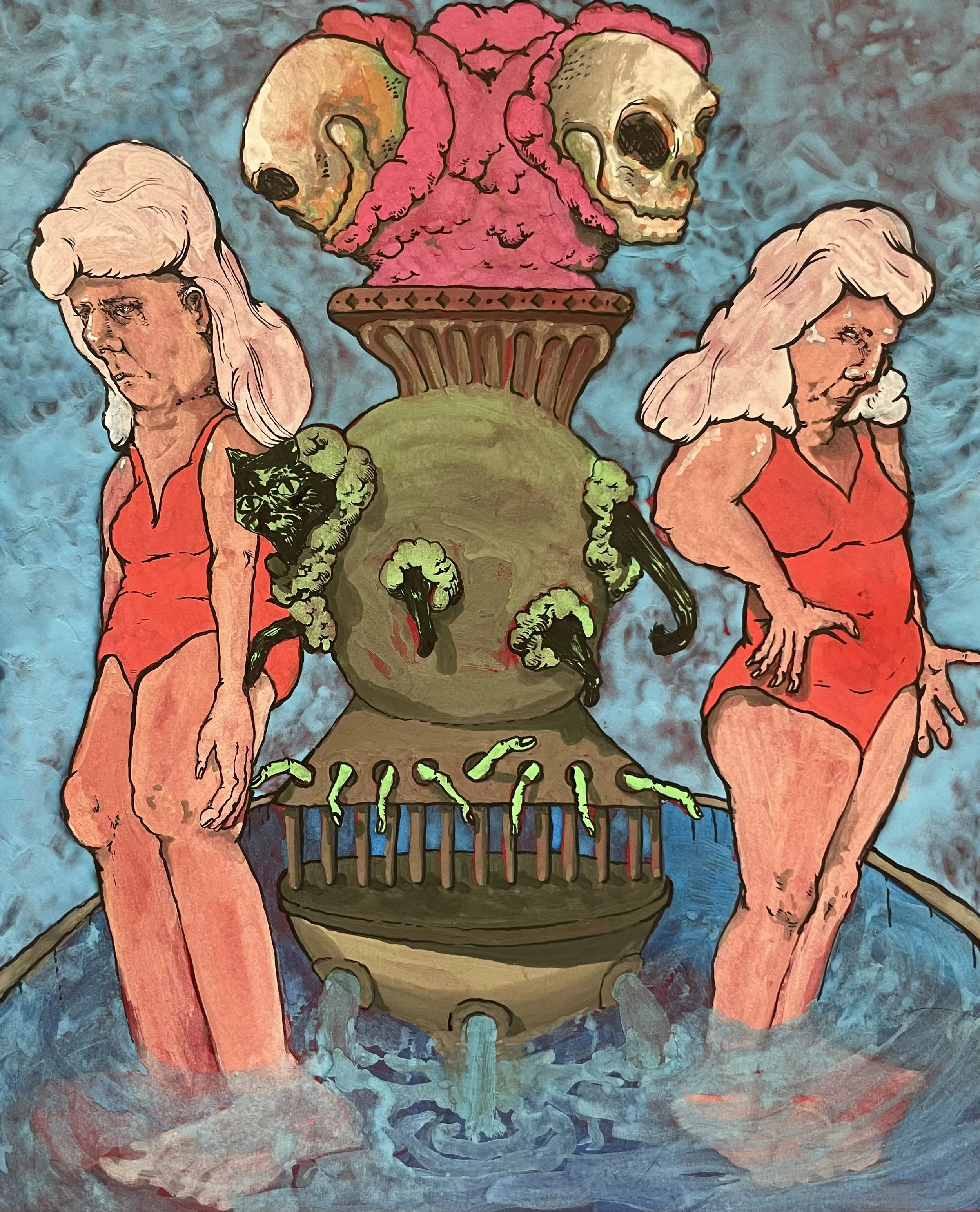 "The ol Song n Dance" (8x10) watercolor, 2025