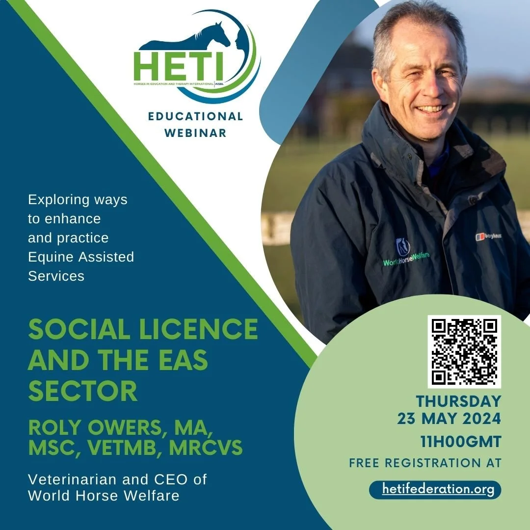 HETI Webinar: Social License and the EAS (Equine Assisted Services) Sector